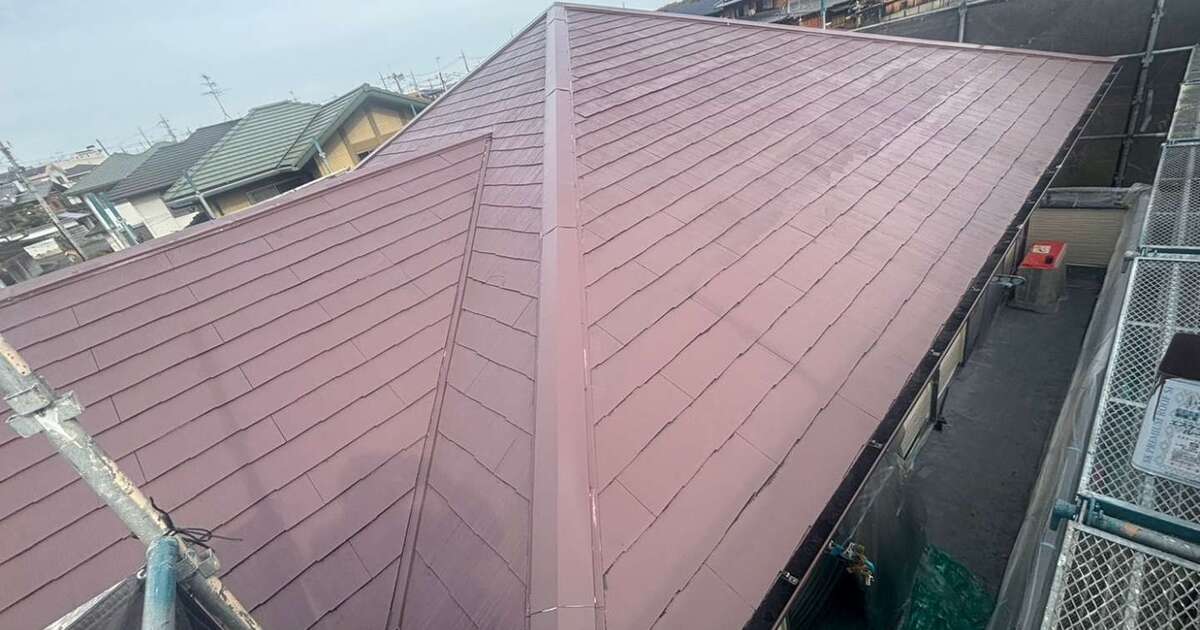 奈良県生駒郡鹿ノ台 屋根の塗装の施工後